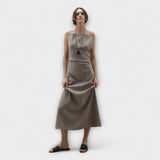 Clara - Fliessendes Maxikleid aus Leinenmischung