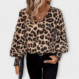 Sara - Stilvolle Bluse mit Leopardenmuster