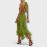 Elodie - Schickes asymmetrisches Maxikleid