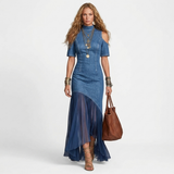Sorina - Long denim dress
