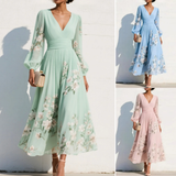 Viorel – Tavaszi Elegancia Virágmintás Midi Ruhában