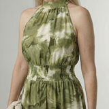 Sylin | Gathered Halter Midi Kleid