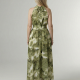 Sylin | Gathered Halter Midi Kleid
