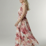 Sylin | Gathered Halter Midi Kleid