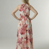 Sylin | Gathered Halter Midi Kleid