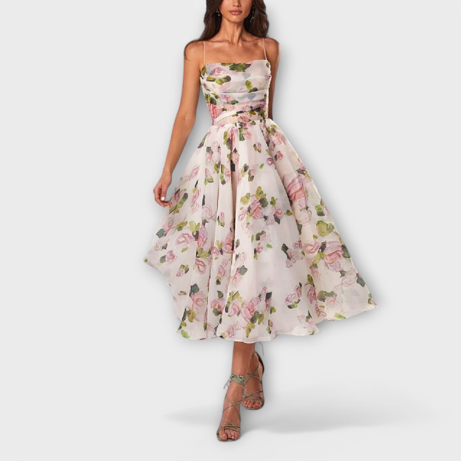 Elegáns sifon midiruha