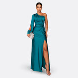 Maria – One-shoulder ruched dress