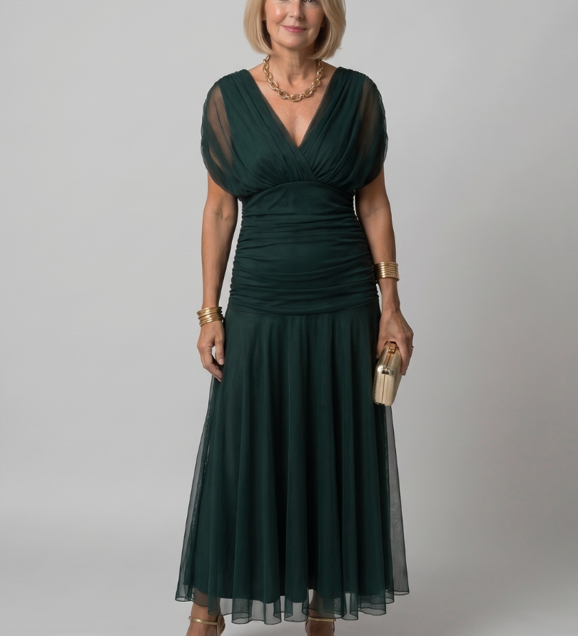 Calen | Off-Shoulder Midi-Kleid
