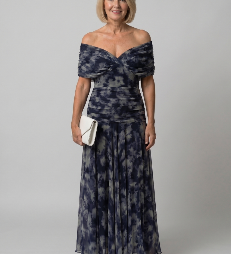 Calen | Off-Shoulder Midi-Kleid