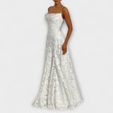 Emberly – Elegáns Jacquard Maxi Ruha