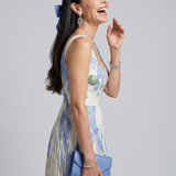 Ophelia | Floral Square Neck Sleeveless Midi Dress