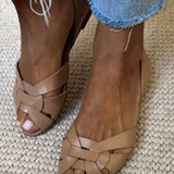 Serafina | Geflochtene Sandalen Natur