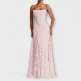 Emberly – Elegáns jacquard maxi ruha