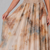 Elavenue | Maxikleid mit Neckholder und Spitzen-Taille