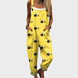 Kényelmes, mintás kezeslábas