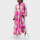 Nerina - Elegáns virágmintás maxi ruha