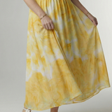Sylin | Gathered Halter Midi Kleid