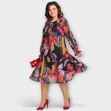 Caroline - Elegáns plus size ruha a tökéletes kényelemért
