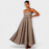 Nocturnal Charm Rüsch Maxi ruha