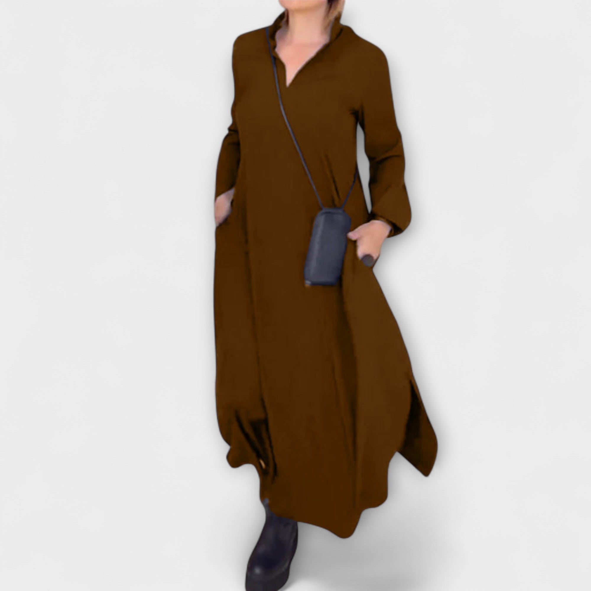 Caroline - Langes und fließendes Kleid