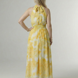 Sylin | Gathered Halter Midi Kleid