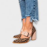 Jessica – Leopardenmintás vastagsarkú