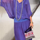 ESMERALDA – KÉTRÉSZES SZETT ELEGÁNS CHIFFON SZÉLES SZÁRÚ NADRÁGGAL