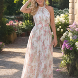 Guinevere | Blumenmuster Fließender Midikleid