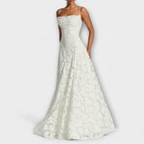 Emberly – Elegáns jacquard maxi ruha
