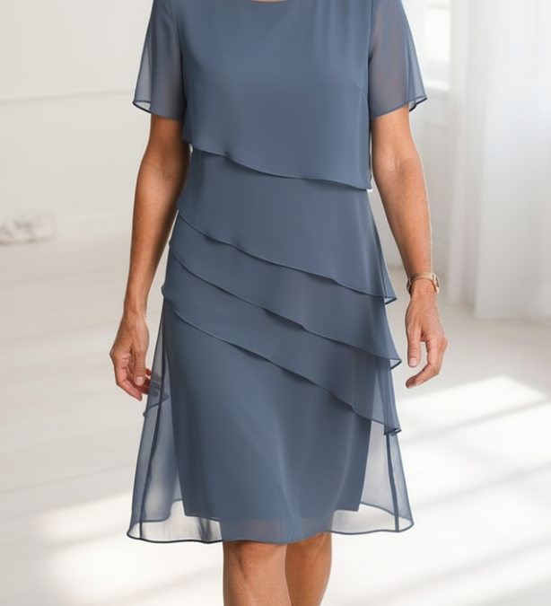 Linda - Elegáns Csíkos Ruha