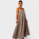 Nocturnal Charm Rüsch Maxi ruha