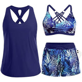 Maren | Drei-Teiliges Tankini-Bikini & Cover-Up Set