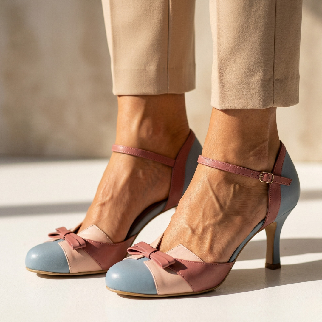 Élise - Comfortable Leather Heeled Shoes