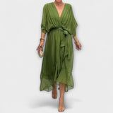Amoura - V-nyakú sifon ruha