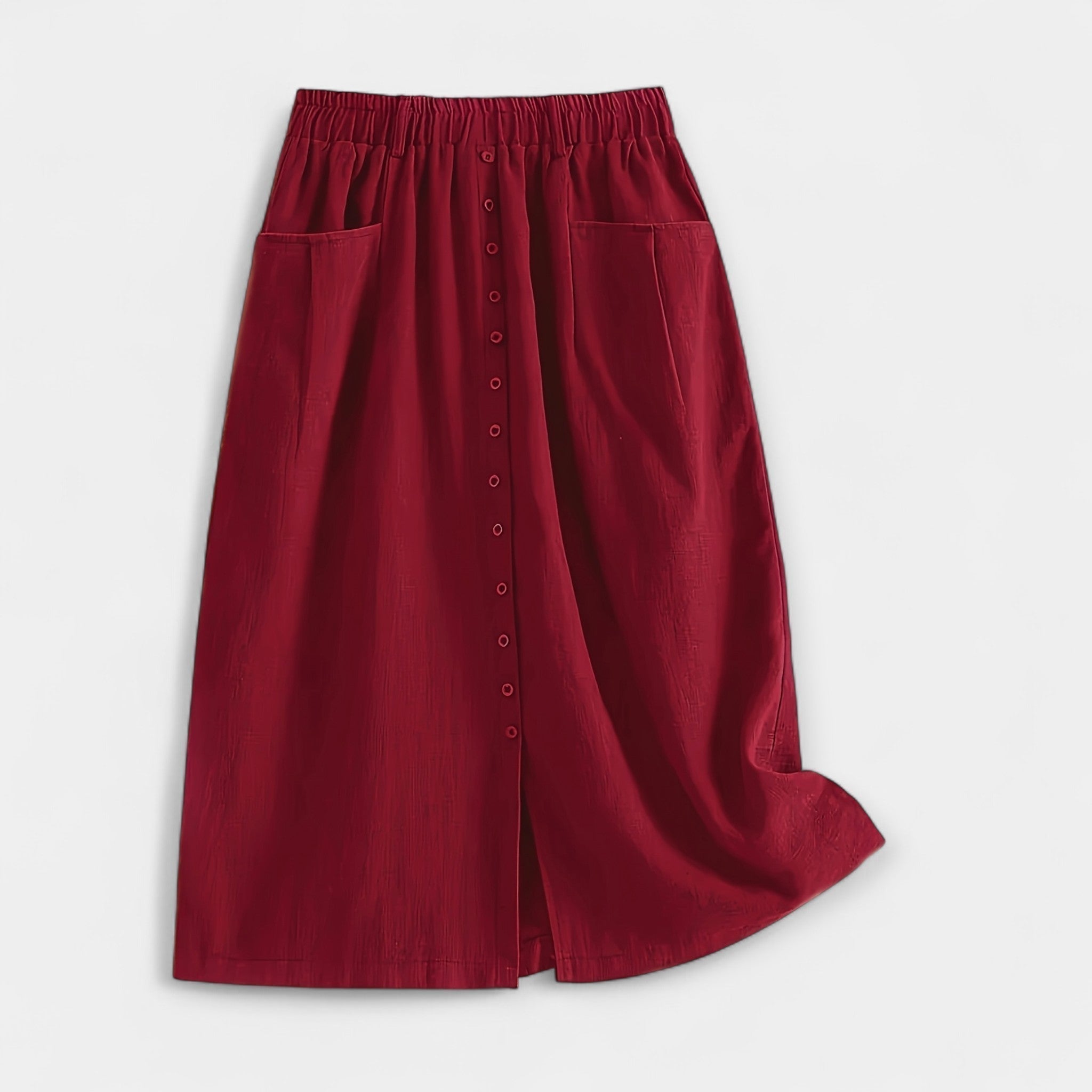 Midi szoknya vintage mintával