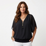 Diana - Zippered blouse