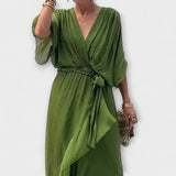 Amoura - V-nyakú sifon ruha