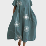 Helene | Sommerkleid mit Pusteblumen-Print und Kokonschnitt