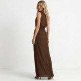 Adina - Deep-Neck Dress