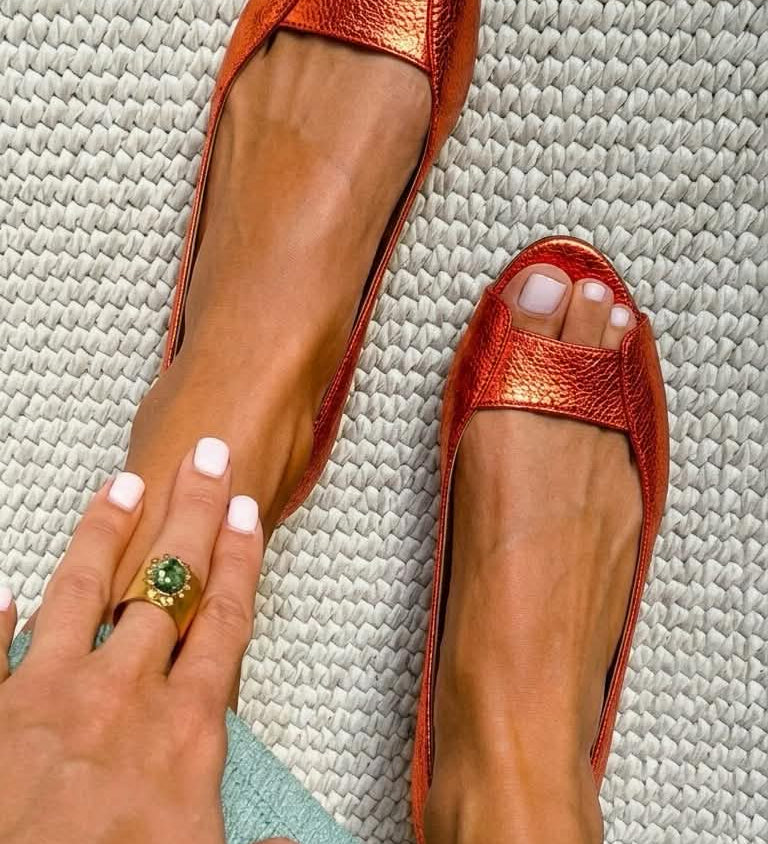 Adelina™ | Arany Színű Chic Kényelmes Szandál