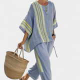 Lorena - Boho-Linen- und Bambus-Set