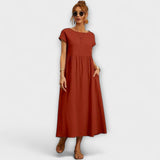 Elena | Leichtes Midi-Sommerkleid mit Empireschnitt