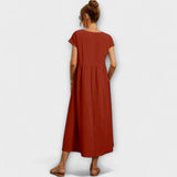 Elena | Leichtes Midi-Sommerkleid mit Empireschnitt