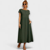 Elena | Leichtes Midi-Sommerkleid mit Empireschnitt