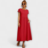 Elena | Leichtes Midi-Sommerkleid mit Empireschnitt