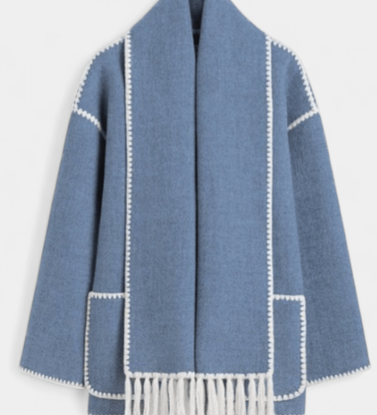 Pauline | Coat with Integrated Scarf