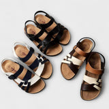Martina - Luxuriöse Leder Sandalen