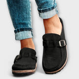 Orthopädische Damenschuhe mit dekorativer Schnalle