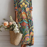 Adelheid™ | Boho-Kleid mit orientalischem Medaillon