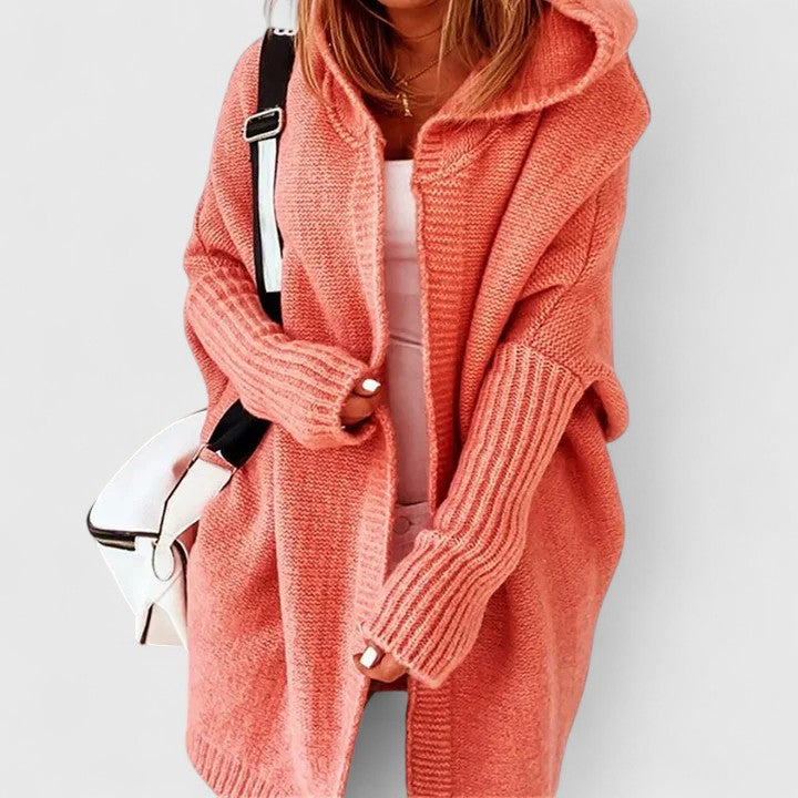 Davynne | Long hooded cardigan